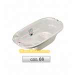 Ванночка Okbaby ONDA с анатомической горкой и термодатчиком, белый