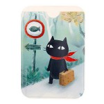 Держатель для карточки-пропуска `Muffler Cat -on a journey