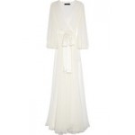Jenny Packham | Silk-crepe wrap robe | NET-A-PORTER.COM