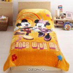 OZON.ru - Подарки | Плед детский "Mickey Mouse Clubhouse Dance", цвет: оранжевый, 160 х 220 | Disney | Интернет-магазин: купить подарки, сувениры