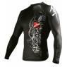 Blue Dragon : online retail shop for Martial Arts and Free Fight : Mixed Martial Arts (MMA) : Rashguard (stretch top) : Rashguard Hayabusa Mizuchi long sleeves - black