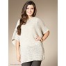 Туника Alphamoda. Цвет кремовый. Оригинальная вязаная туника свободного силуэта - интернет-магазин Wildberries.ru